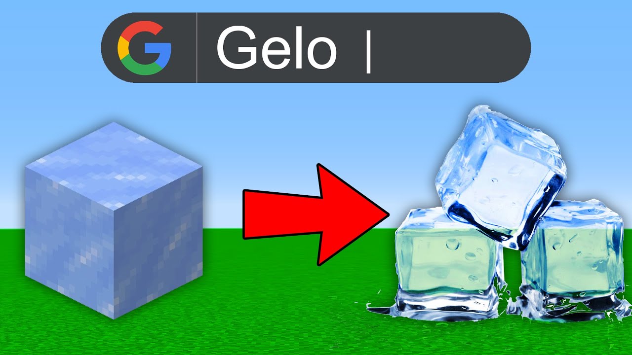 Créditos canal Problems - Criei o Minecraft Realista usando o GOOGLE #