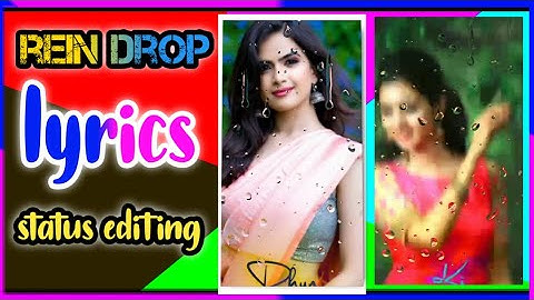 Trending Image Sliding Rain Drop Lyrics Status Video Editing || Alight Motion + Node video Editing |