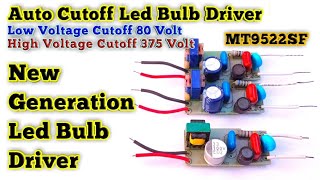Auto Cut Led Bulb Driver With Low & High Voltage Cutoff Features