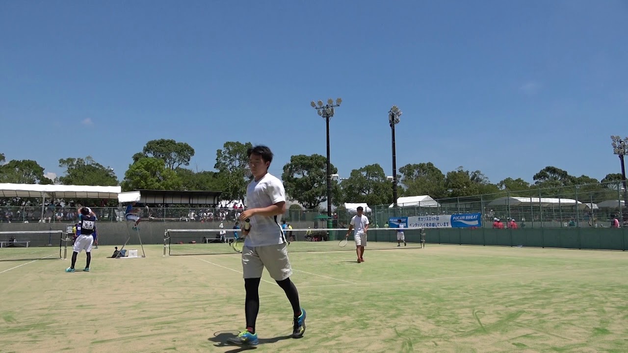 2019年IH ソフトテニス 男子 ダブルス 2回戦 三浦蓮 樋口颯士（弘前実 青森）× 筒井達哉 森絢平（静岡商 静岡）