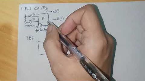 Translational Mechanical Systems Transfer Function Example 1
