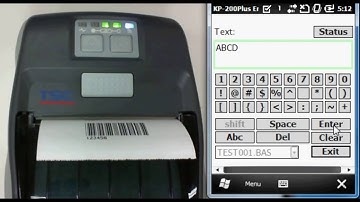 Giới  máy in di động TSC Alpha 3R  Run WinCE program