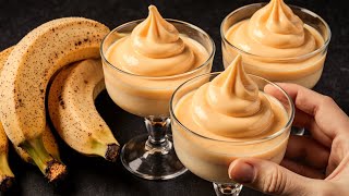 🍌 Só banana e leite! A famosa sobremesa italiana em apenas 5 minutos!