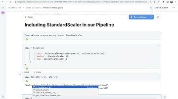 Including StandardScaler in our Pipeline