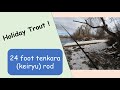 Winter fishing with a 24 tenkara rod