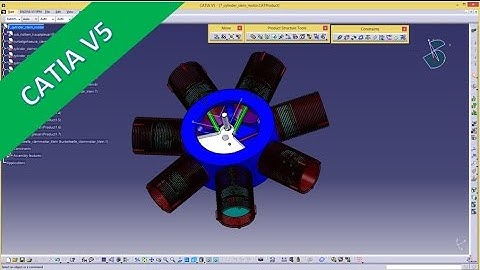 Sternmotor klein - Catia v5 Assembly Training - Reuse pattern - Rigid & flexible Subassemblies