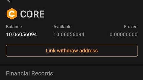 CORE DAO coin new withdrawal update