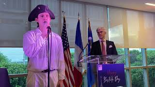 National Anthem sung by Miguel Arango with the French consulate for Bastille Day