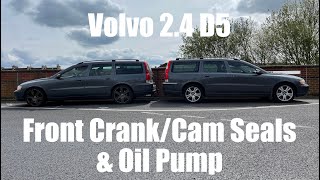 Volvo 2.4 D5 Front Crank/Cam Seals & Oil Pump  Full Job Snags & All  XC90 V70 S60 S80