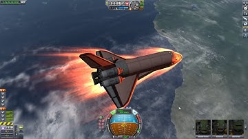 Reentry in a shuttle in KSP