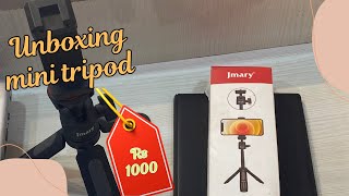 Only Rs.1000  ko mini tripod// selfie stick..😎 unboxing