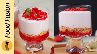 Strawberry Cream Delight Recipe By Food Fusion