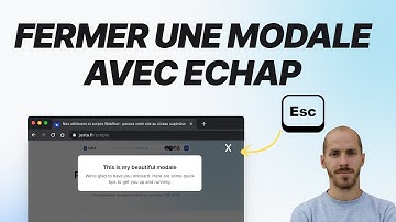 Fermer une modale Webflow avec Echap - Close Modal with Esc