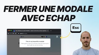 Fermer une modale Webflow avec Echap - Close Modal with Esc