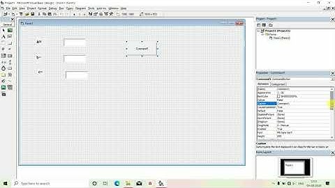 3.Add two numbers by using text boxes, labels, command button  in VB6.0