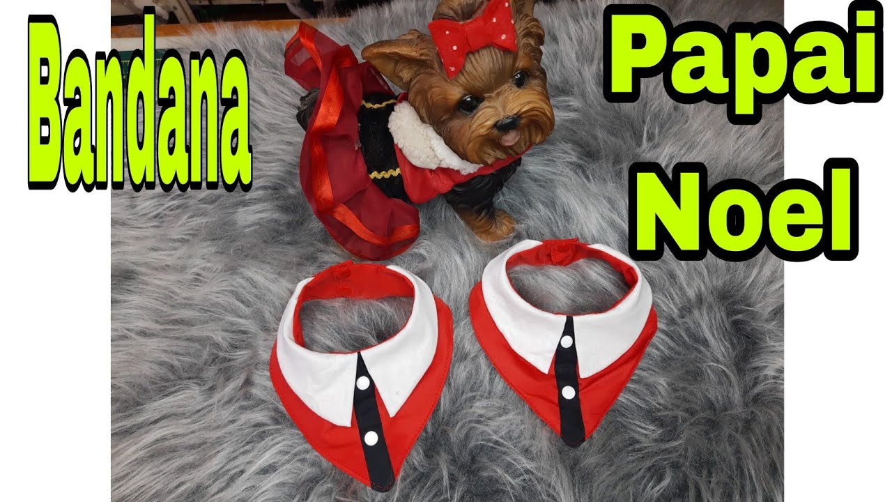 Bandana Papai Noel/ moldes na descrição 