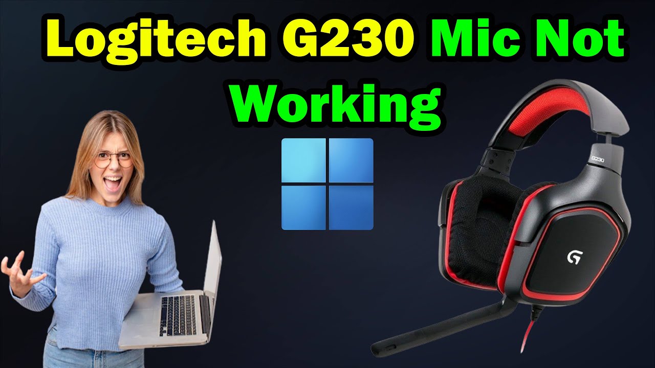 how to FIX Logitech G230 Mic Not Working - YouTube