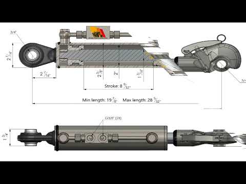 Hydraulic Top Link with Hook Virtual Demo