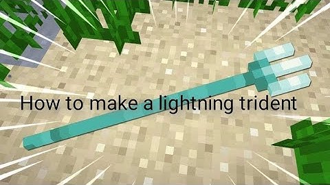 How to make lightning trident using command block