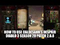 HOW TO USE CALDESANN'S DESPAIR