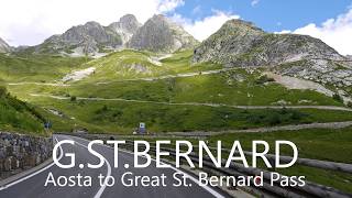 4K Scenic Drive | Aosta to Grand Saint Bernard Pass, Italy