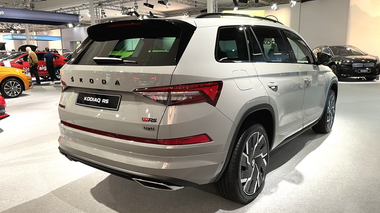 New Skoda KODIAQ RS Facelift 2022  Visual Review, Exterior, Interior and  Infotainment 