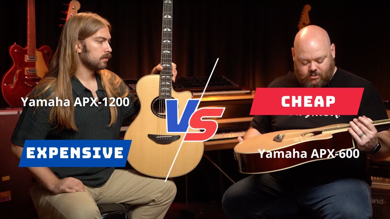 Yamaha APX600 vs. APX1200  Cheap vs. Expensive Stage Guitars