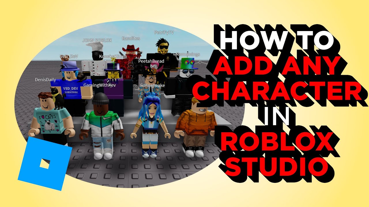 How To Add And Play As Any Character Model In Your Roblox Game (Studio ...