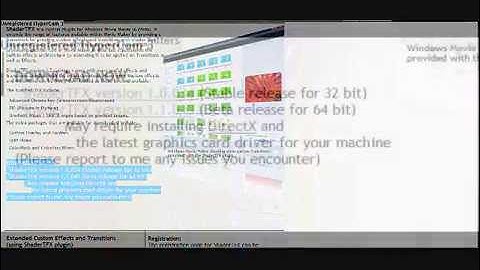 Download Custom Effects/Transition For Movie Maker (WMM)