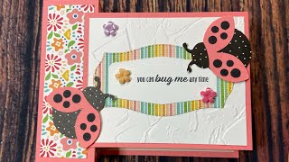 Facebook LIVE Replay Stampin' Up! Ladybug Fun Fold