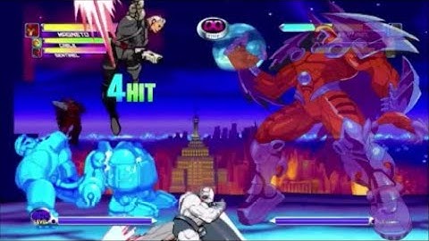 MvC2   Stage Mod Test Onslaught Random Combos Cable - Magneto V2
