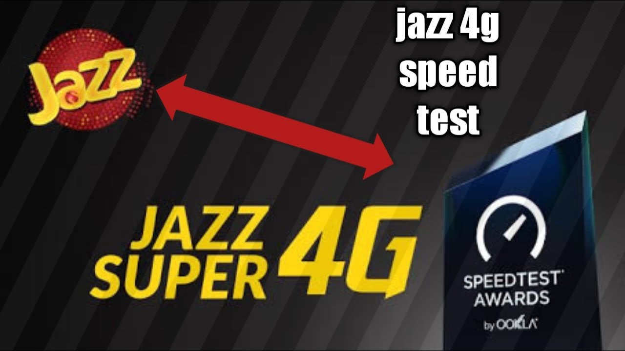 jazz Super 4G Speed test Ookla YouTube