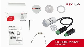 Montage & Installation: Präsenzmelder PD-C360i/8 mini KNX