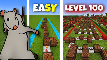 Rat dance Level 1 To Level 100 Note Block Minecraft
