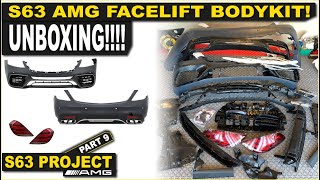 UNBOXING S63 Faclift bodykit for the CHEAPEST Mercedes 2015 S63 AMG in EU. S63 Project part 9.