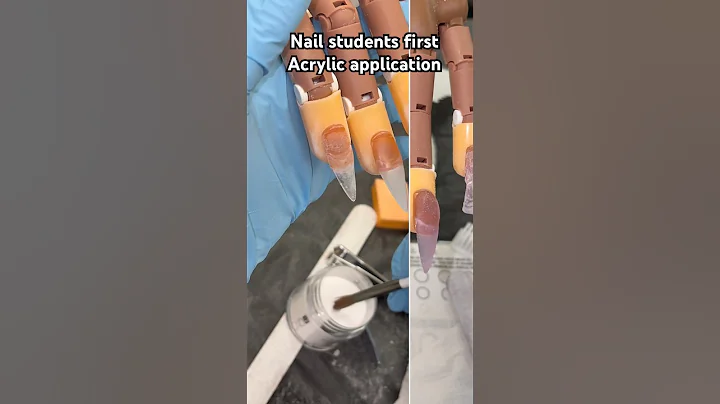 Watch My Students Slay Their FIRST Acrylic application! #nails #nailtech