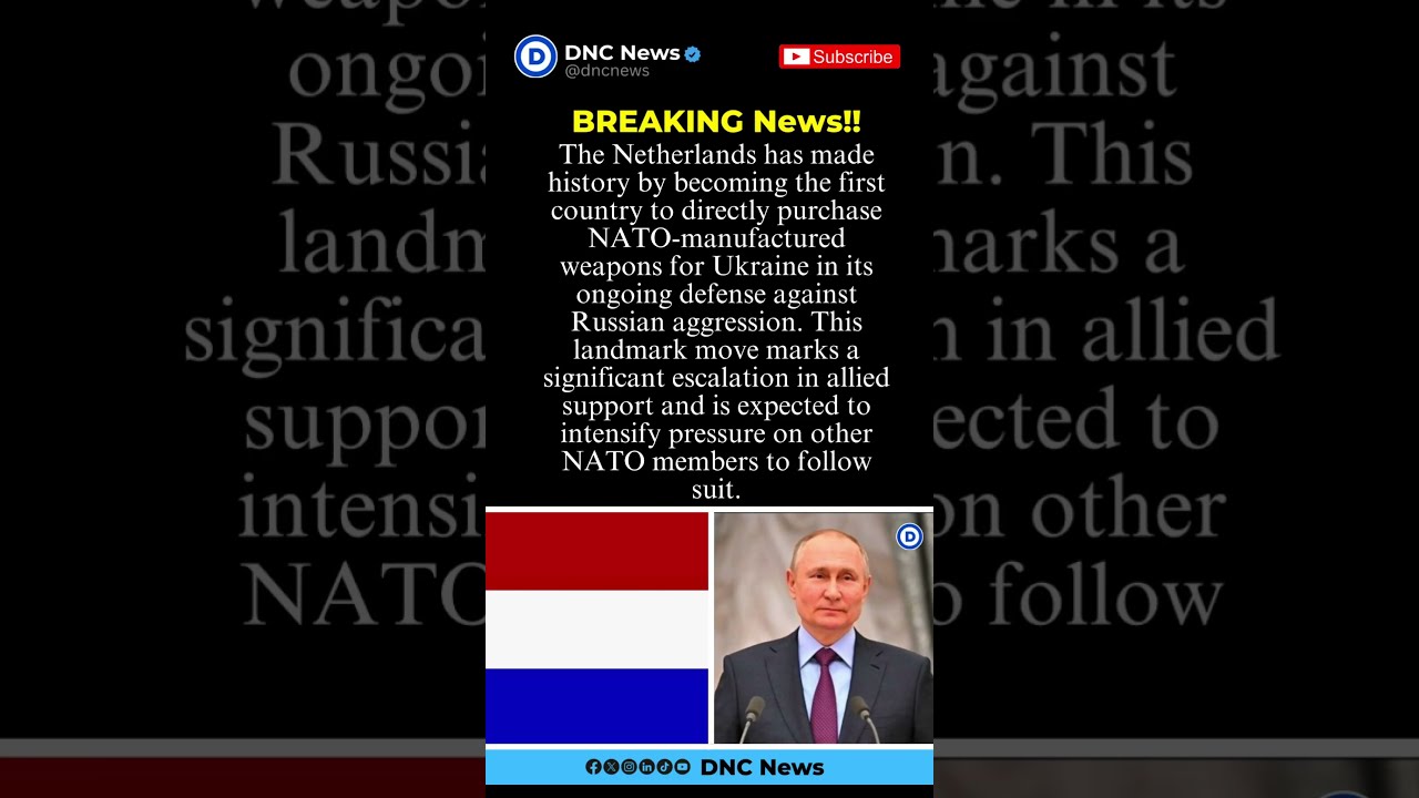Netherlands Becomes First Country To Buy NATO Weapons For Ukraine Shorts Shortsfeed