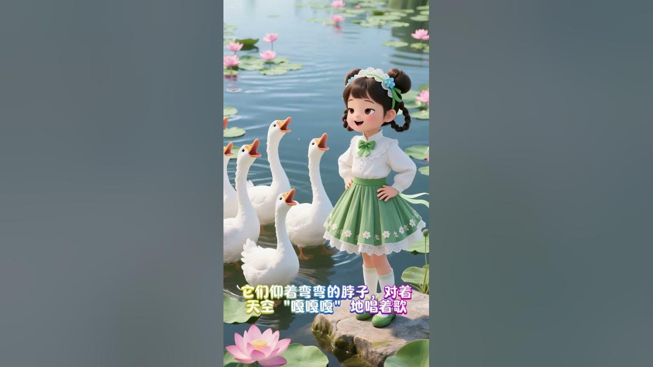 The ancient poem "Ode to the Goose" must be memorized by enlightenment "The big white goose, quarre