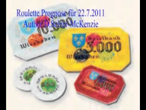 Roulette Prognose für 22.7.2011 Roulettesystem SelMcKenzie Selzer-McKenzie