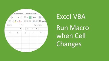 Excel VBA - How to Run Macro when Cell Changes