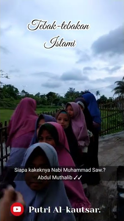 Bermain tebak-tebakan islami|| bersama Santri anak-anak (I'dad) Pondok pesantren Al-Kautsar Putri.