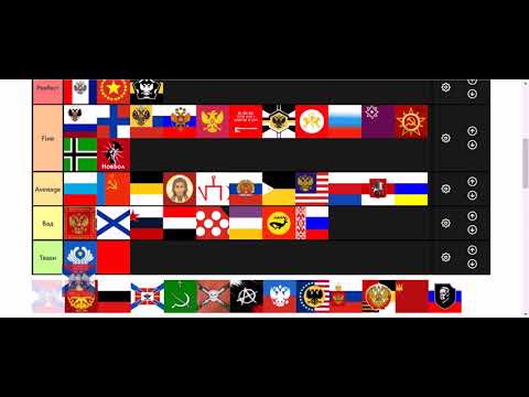 Тир-лист альтернативных флагов России