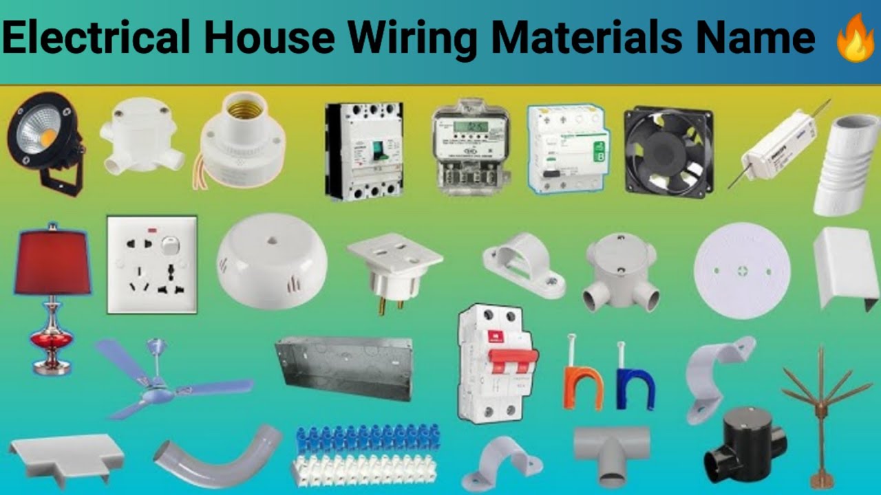 Electrical house wiring materials names