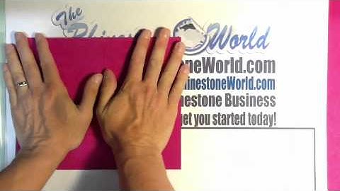 How To Make A 4 Color Multicolor Rhinestone Transfer With Sticky Flock