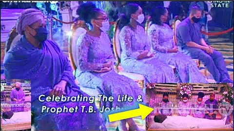DADDY RESURRECT WEEPS Wife, Children and Congregation As Prophet TB Joshua REMAINS Arrives SCOAN!