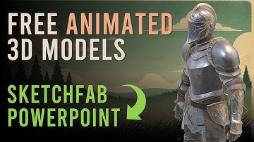 Gratis 3D-modellen van Sketchfab in PowerPoint invoegen