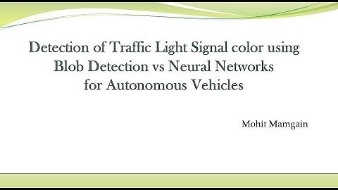 UM-D Robot Vision - Detection of Traffic Light Signal Color for Autonomous Vehicles