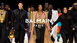 balmain fall - winter 2024 menwear