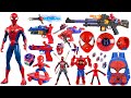 Spiderman toys collection unboxing reviewcloakmaskglovespistolshieldlaser sword