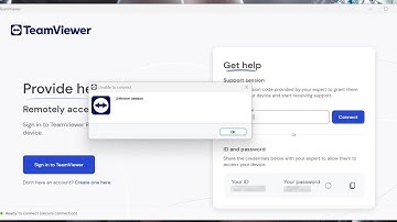 How To Resolve Teamviewer Unknown Session Error?